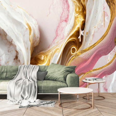 Pink White gold Marmor effect Agate Marbel texture wallpaper