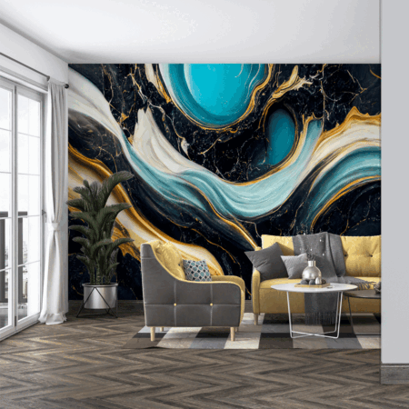 Swirls of marble or the ripples of agate. Liquid marble texture. Fluid art. abstract waves skin wall luxurious Wallpaper